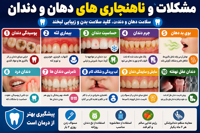 ناهنجاری های دهان و دندان