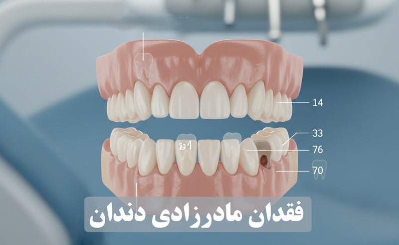 فقدان مادرزادی دندان