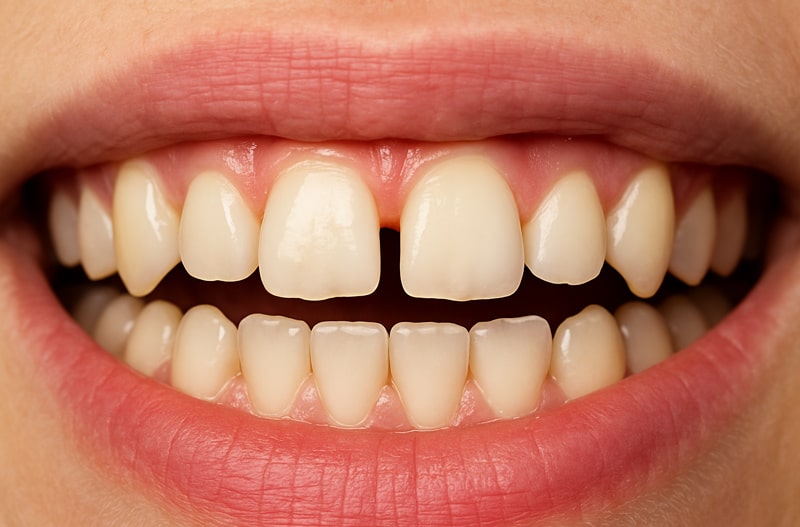 ارتودنسی دندان فاصله دار