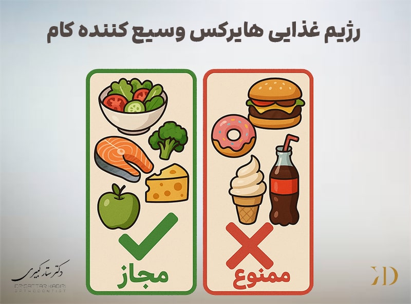 چگونه با هایرکس وسیع کننده کام غذا بخوریم